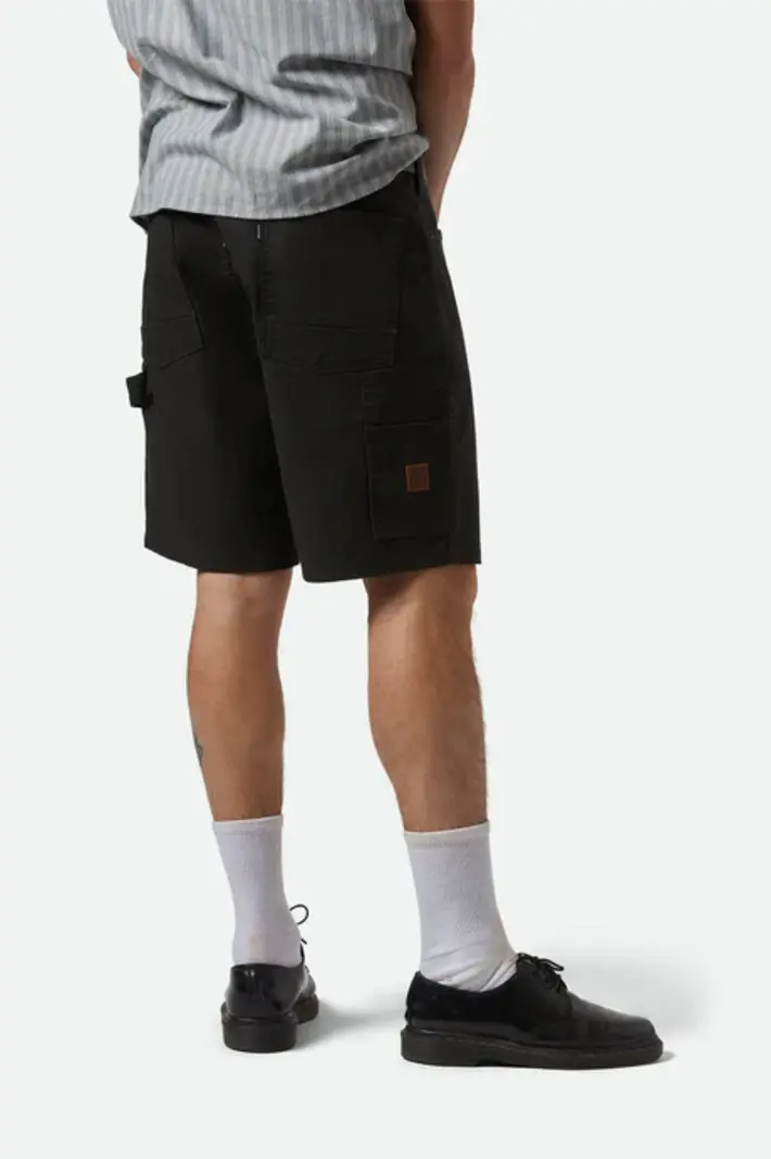 Brixton MEN'S BUILDERS CARPENTER BAGGY SHORT WASHED BLACK