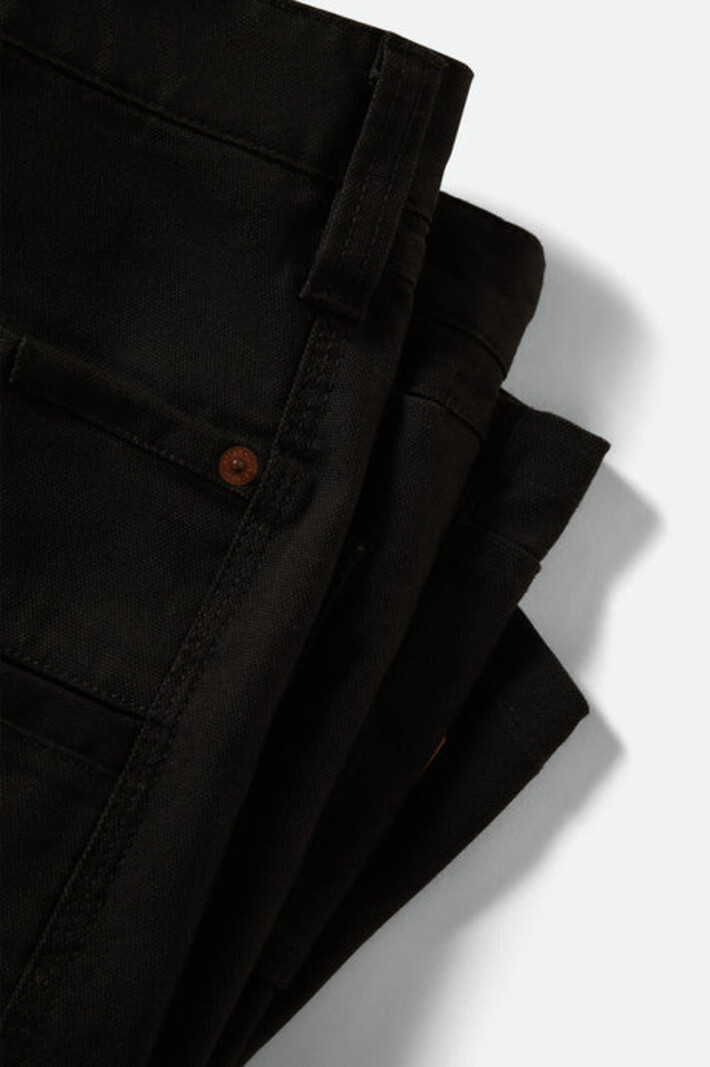Brixton MEN'S BUILDERS CARPENTER BAGGY SHORT WASHED BLACK