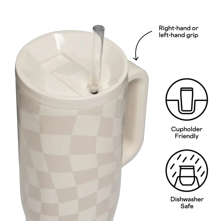 Corkcicle CRUISER 40oz WAVY CHECKERBOARD