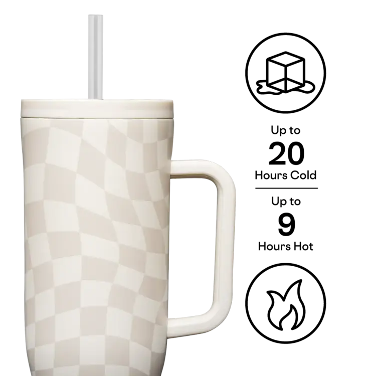 Corkcicle CRUISER 40oz WAVY CHECKERBOARD