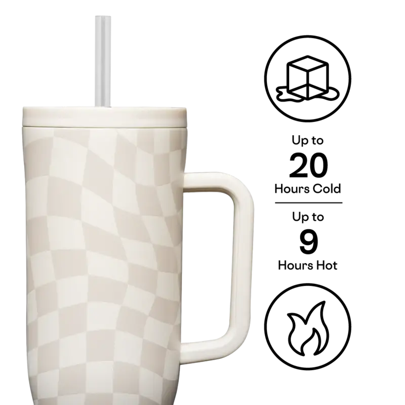 Corkcicle CRUISER 40oz WAVY CHECKERBOARD