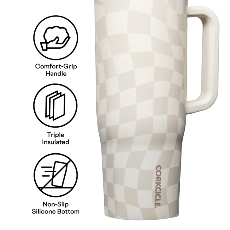 Corkcicle CRUISER 40oz WAVY CHECKERBOARD