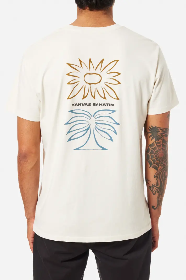 Katin MEN'S ANEMONE TEE VINTAGE WHITE