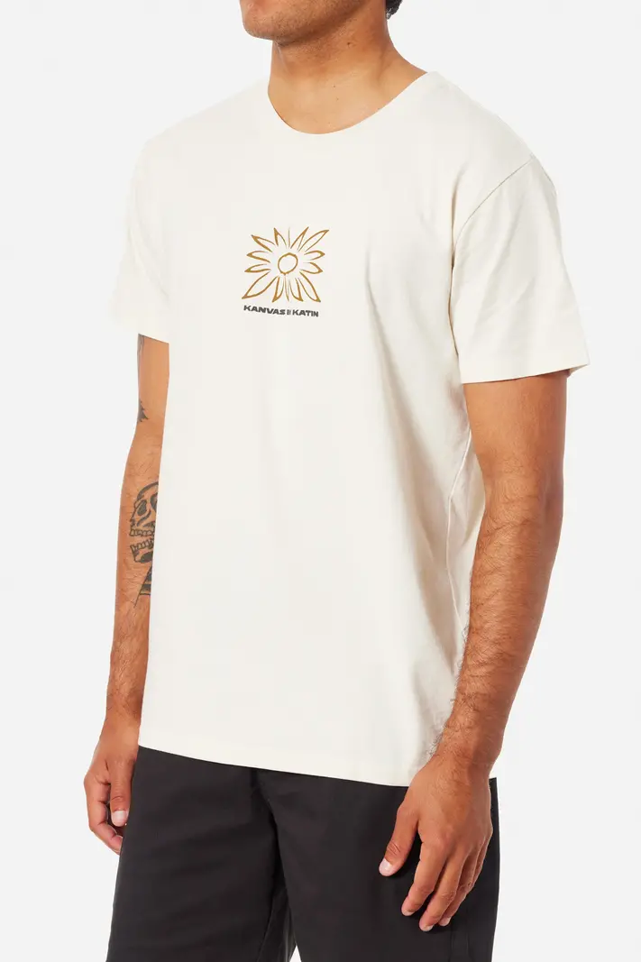 Katin MEN'S ANEMONE TEE VINTAGE WHITE