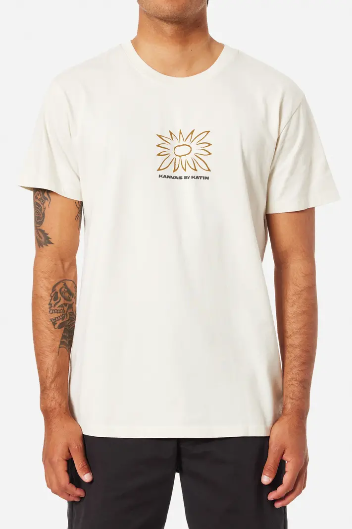 Katin HOMMES ANEMONE TEE VINTAGE WHITE