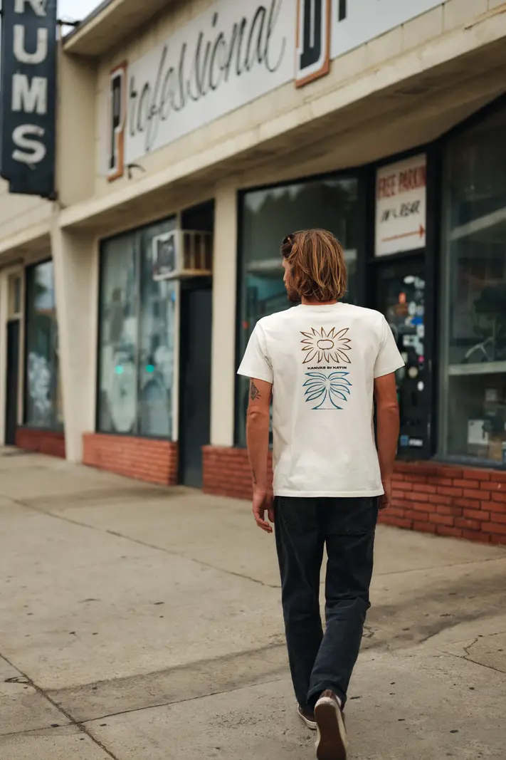 Katin MEN'S ANEMONE TEE VINTAGE WHITE