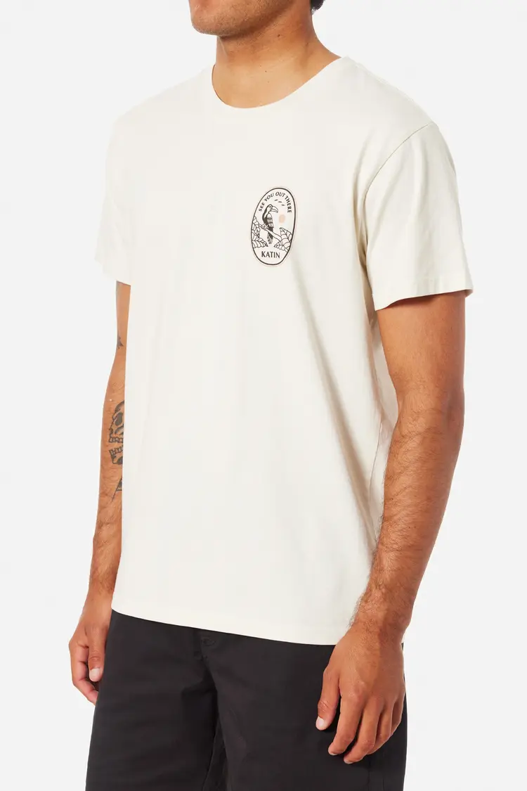 Katin HOMMES BORNEO TEE VINTAGE WHITE