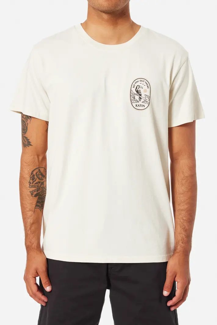Katin MEN'S BORNEO TEE VINTAGE WHITE