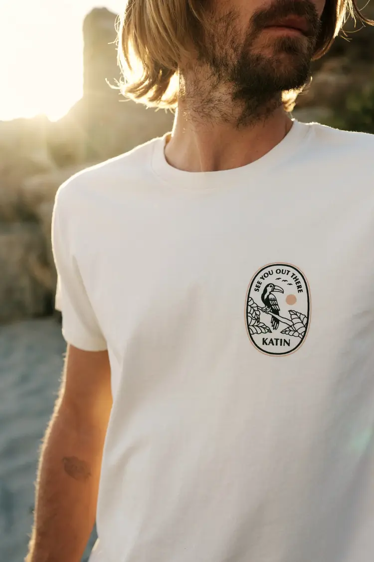 Katin MEN'S BORNEO TEE VINTAGE WHITE