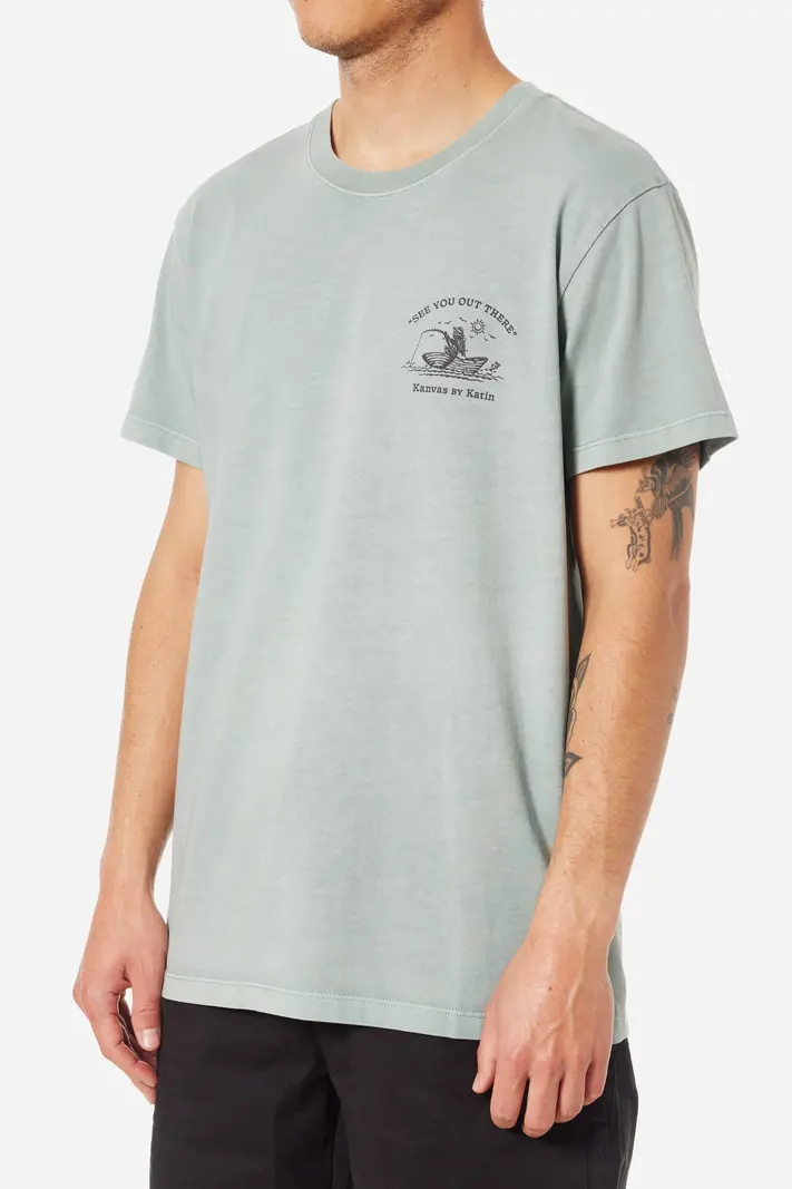 Katin HOMMES CAST OFF TEE ALOE PIGMENT DYE