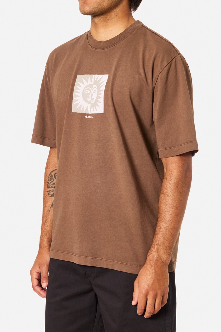 Katin HOMMES RELIC RELAXED TEE RAIN DRUM PIGMENT DYE
