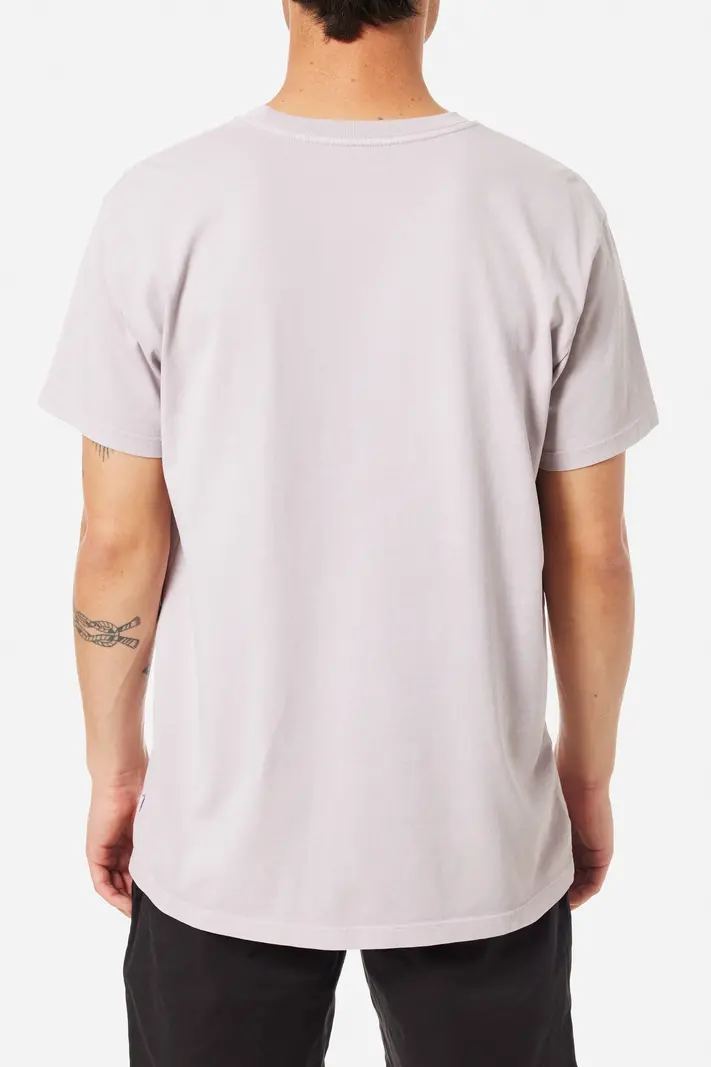 Katin HOMMES VIXEN TEE LIGHT LAVENDER PIGMENT DYE