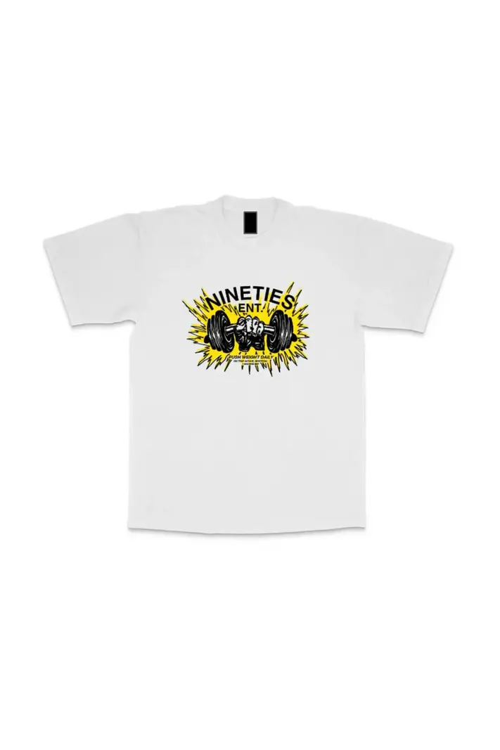 Nineties HOMMES DUMBBELL TEE WHITE