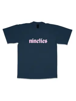 Nineties HOMMES STAPLE TEE NAVY/LIGHT PINK
