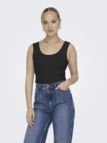 Only WOMEN'S EASY TANK TOP BLACK