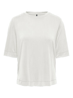 Only HANNAH O-NECK TOP CLOUD DANCER