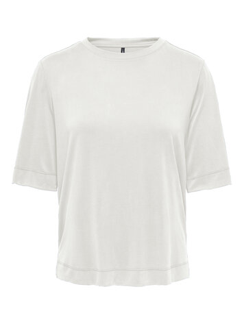 Only HANNAH O-NECK TOP CLOUD DANCER