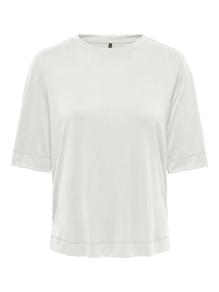Only HANNAH O-NECK TOP CLOUD DANCER