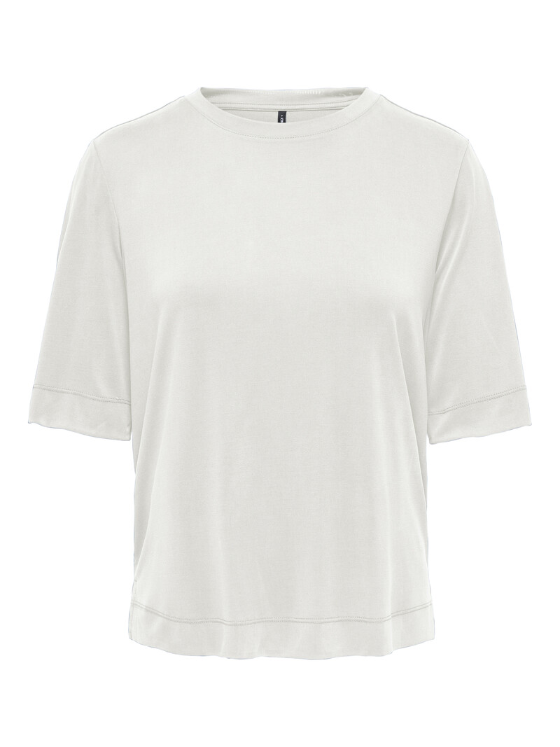 Only HANNAH O-NECK TOP CLOUD DANCER