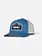 Salty crew MEN'S STRIPER RETRO TRUCKER HAT SILVER/SLATE