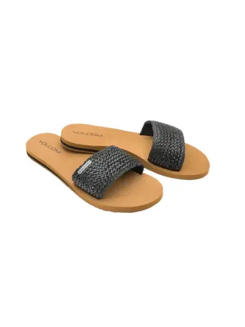 Volcom WOMEN'S SIMPLE SLIDE BRAID BLACK