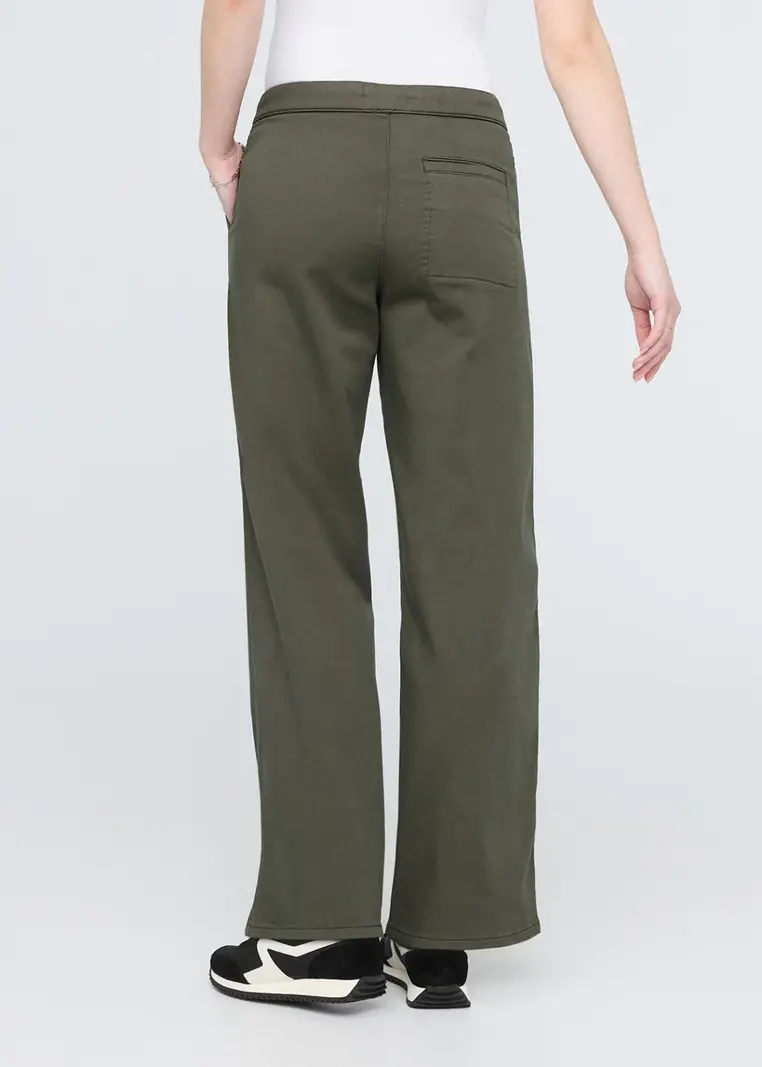 Du/er FEMMES NO SWEAT WIDE LEG PANT THYME