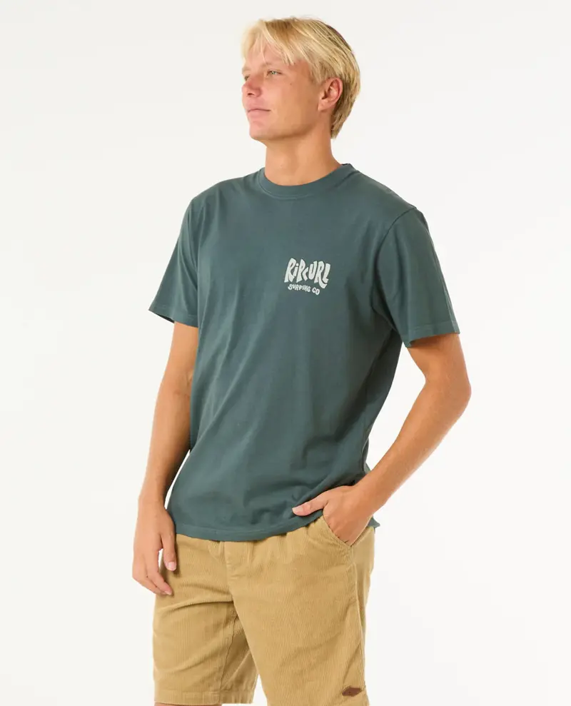 RIP CURL HOMMES SHIELD TEE PINE NIGHT