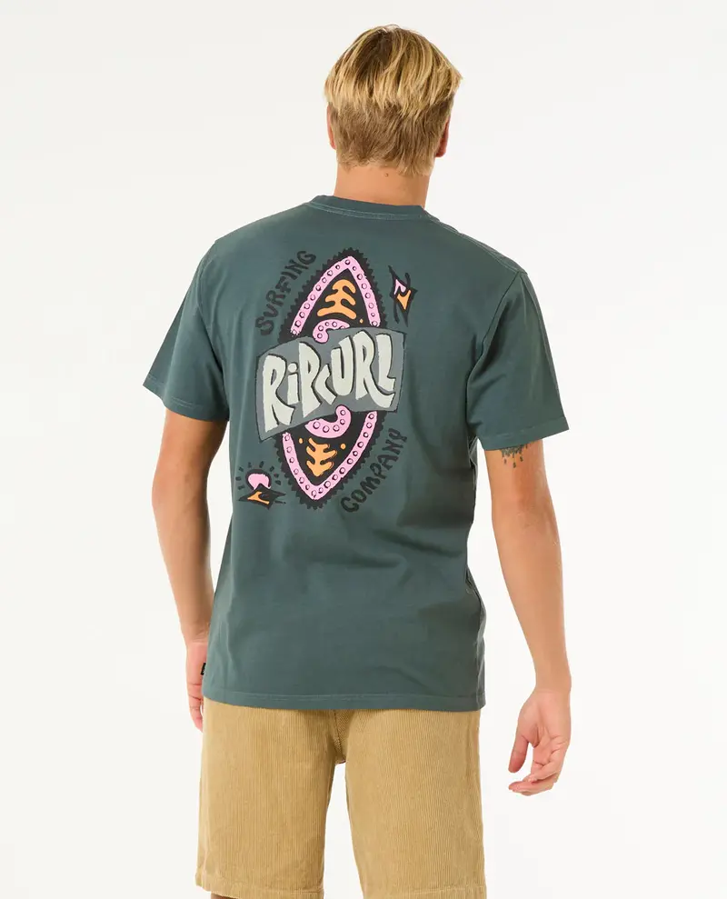 RIP CURL HOMMES SHIELD TEE PINE NIGHT