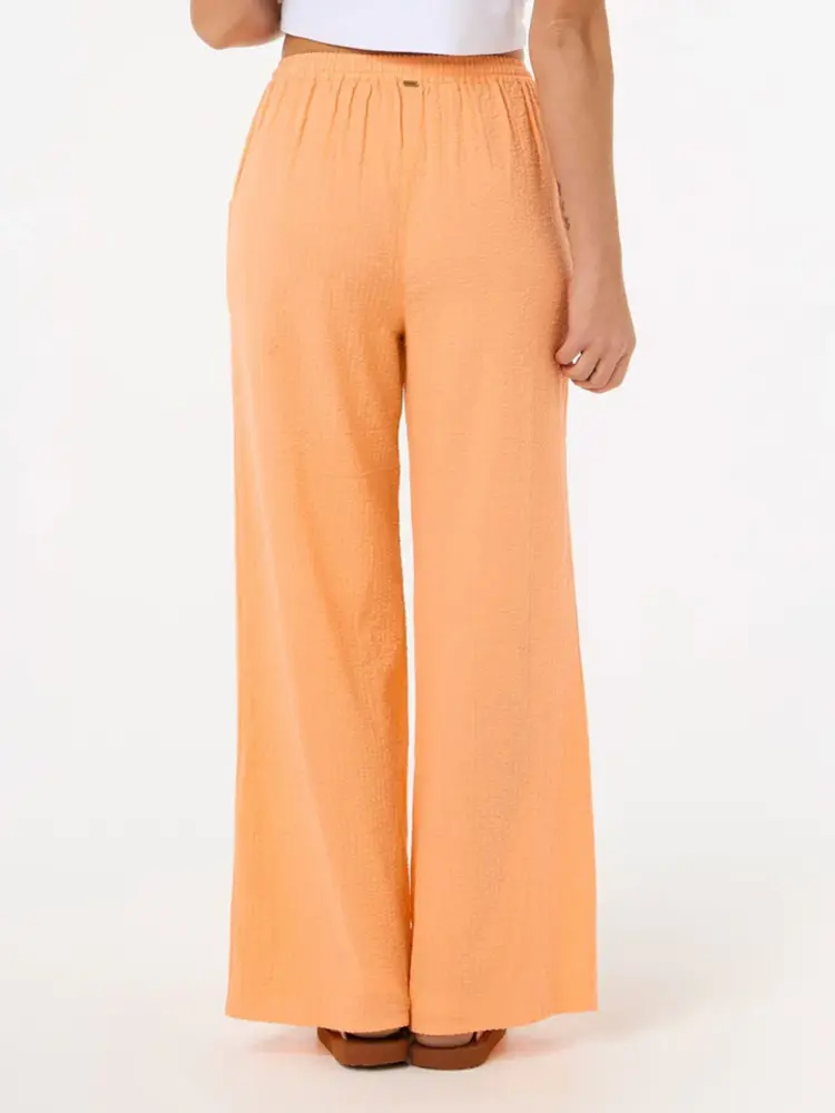 RIP CURL FEMMES CALA VADELLA TEXTURE PANTS ORANGE