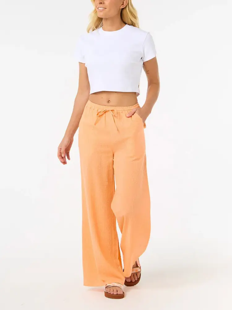 RIP CURL WOMEN'S CALA VADELLA TEXTURE PANTS ORANGE