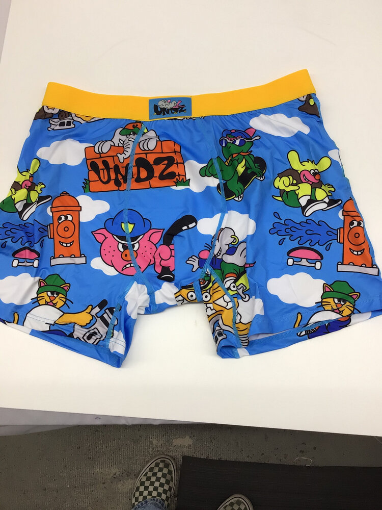 Undz HOMMES CLASSIC BOXER DAY SKATER BLUE