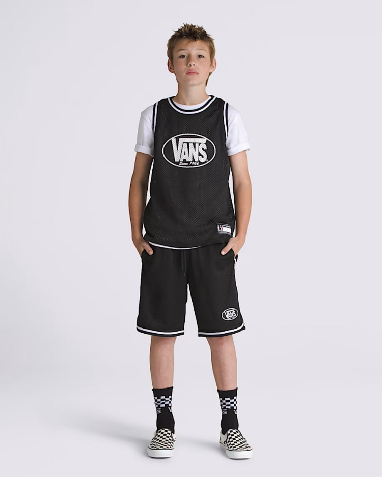 Vans ENFANTS CLASSIC OVAL LOOSE BASKETBALL SHORTS BLACK