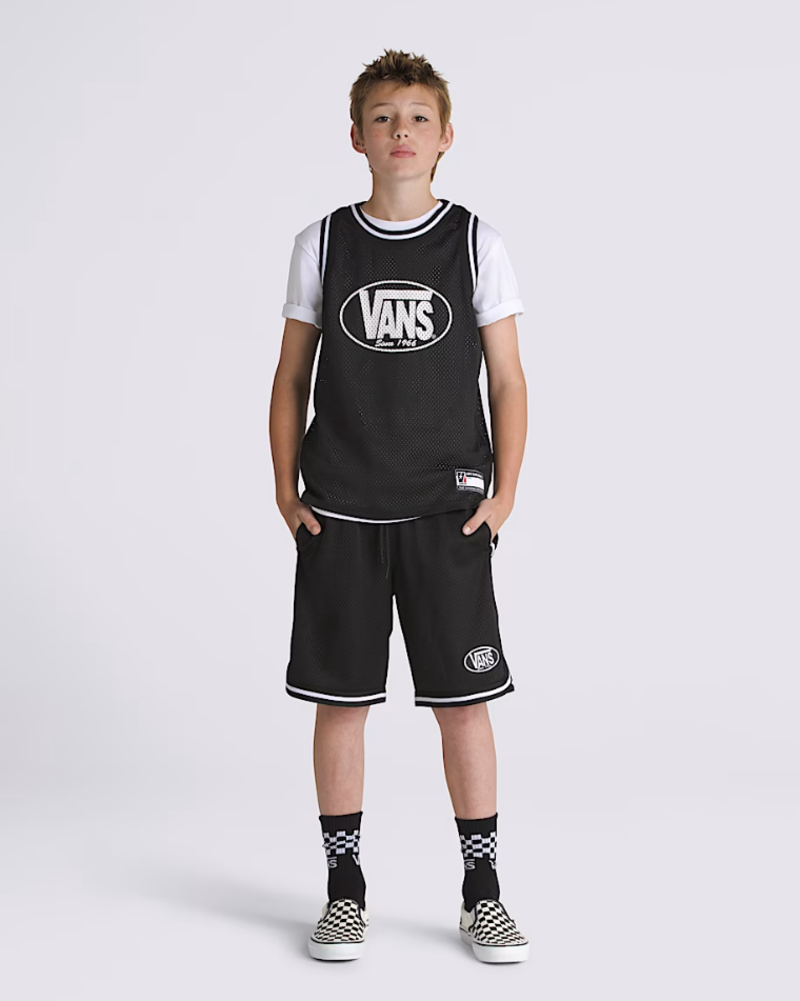 Vans KIDS CLASSIC OVAL LOOSE BASKETBALL SHORTS BLACK