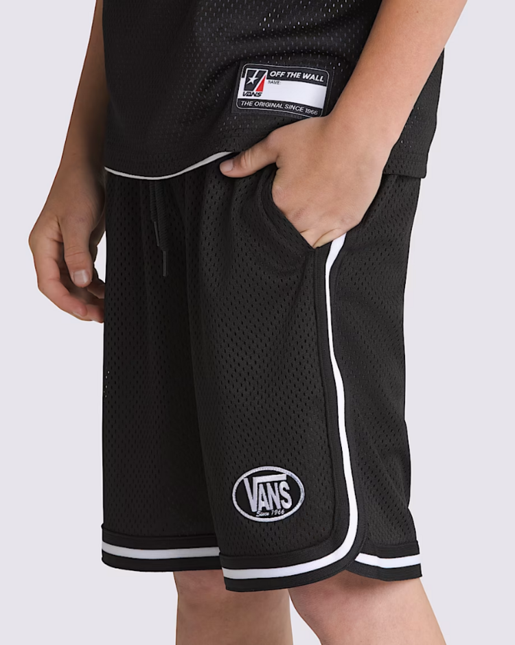 Vans KIDS CLASSIC OVAL LOOSE BASKETBALL SHORTS BLACK