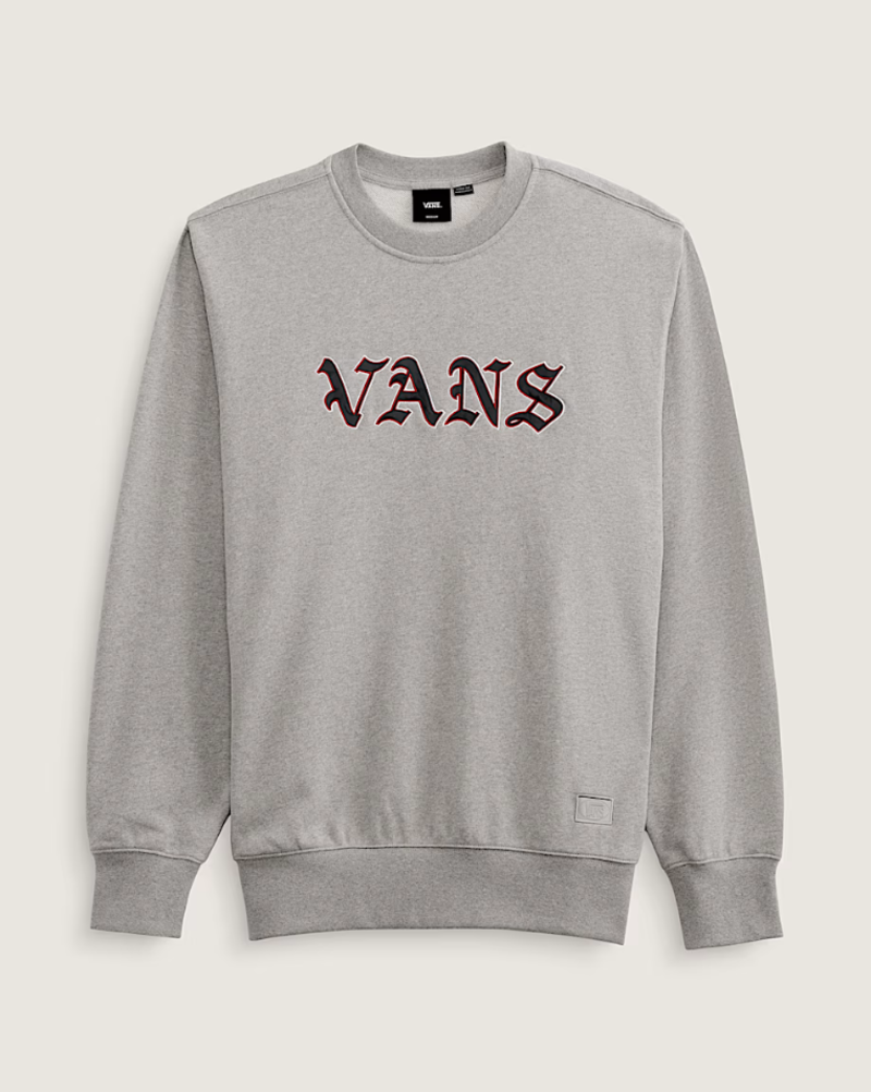 Vans HOMMES ORIGINAL YE OLDE CREW SWEATSHIRT CEMENT HEATHER