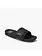 Reef HOMMES FANNING SLIDE BLACK/SILVER