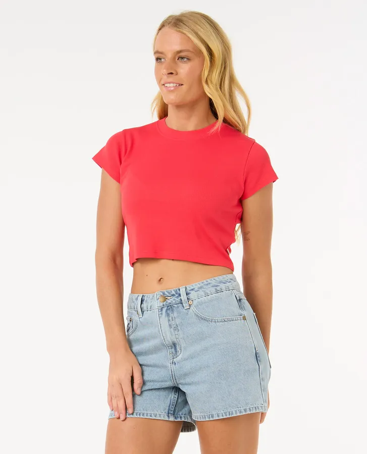 RIP CURL FEMMES CLASSIC RIBBED TEE