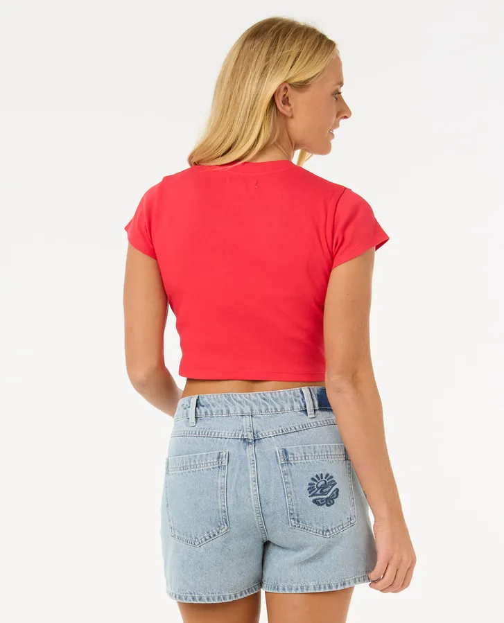 RIP CURL FEMMES CLASSIC RIBBED TEE