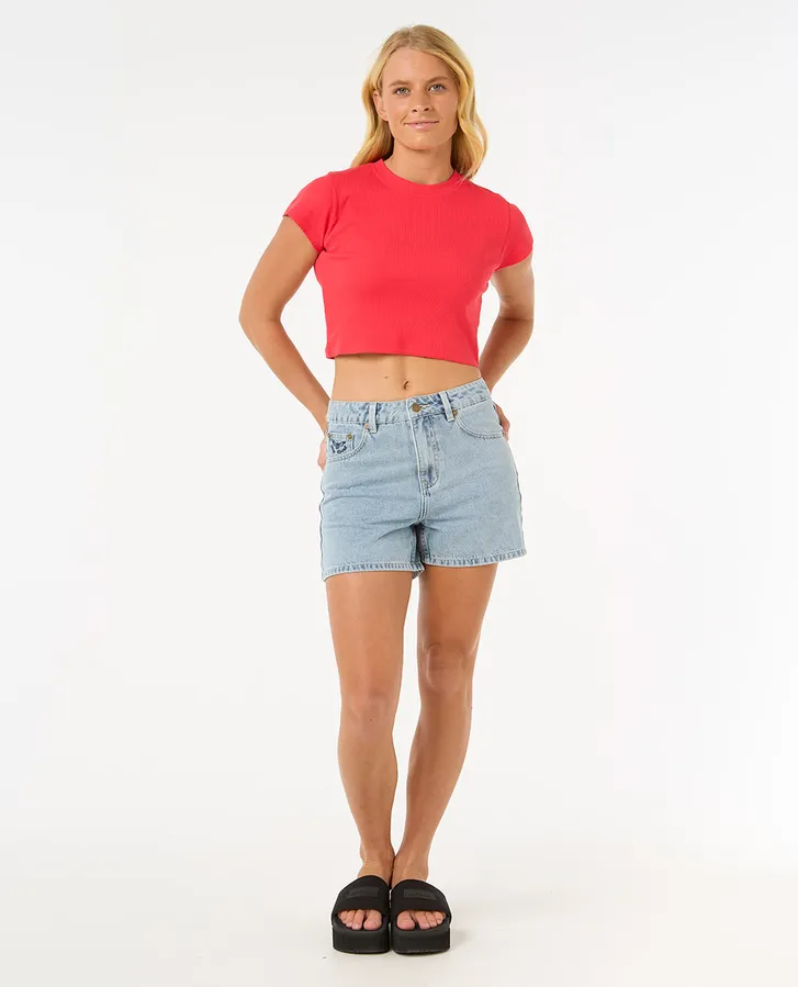 RIP CURL FEMMES CLASSIC RIBBED TEE