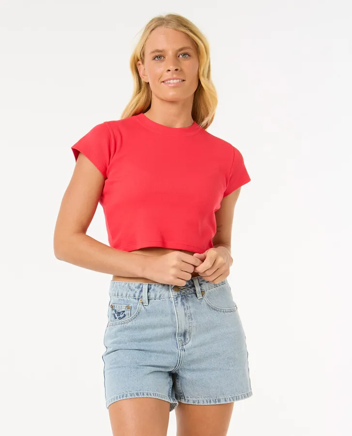 RIP CURL FEMMES CLASSIC RIBBED TEE
