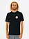 RIP CURL HOMMES ICONS OF SURF UPF RASH GUARD BLACK