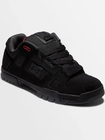 DC Shoes MEN'S STAG BLACK/GREY/RED