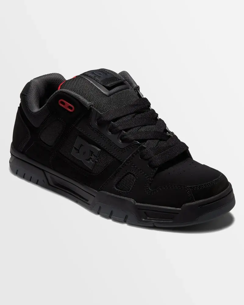 DC Shoes MEN'S STAG BLACK/GREY/RED