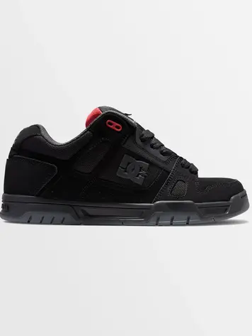 DC Shoes MEN'S STAG BLACK/GREY/RED