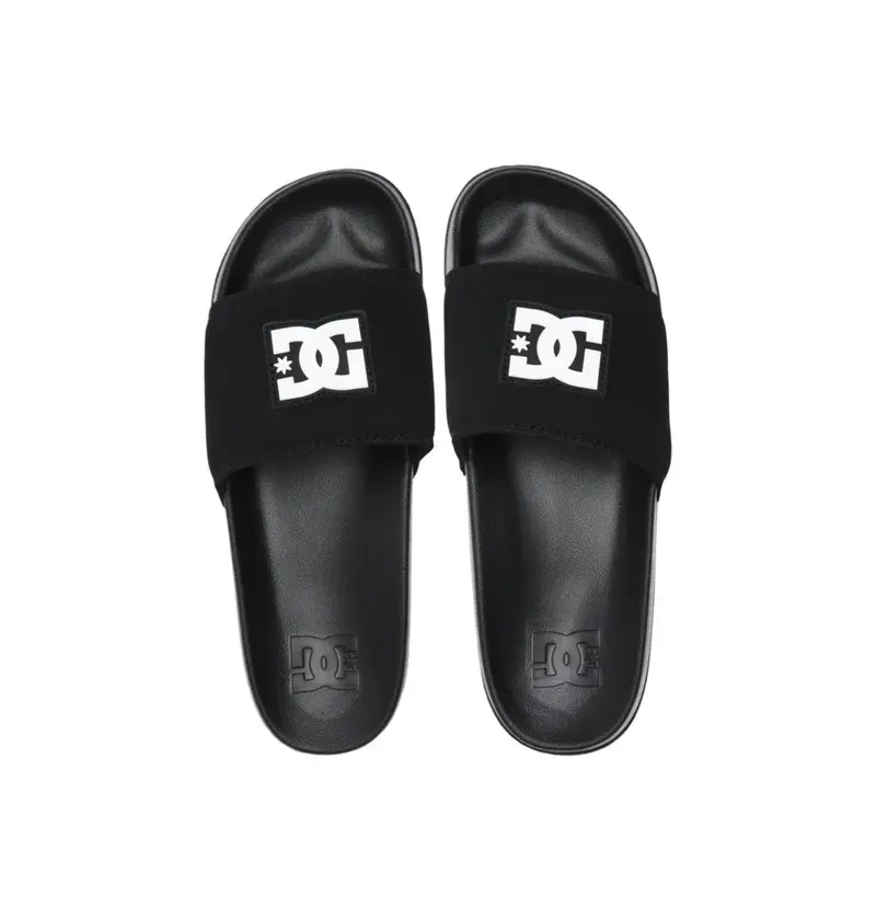 DC Shoes MEN'S DC SLIDE BLACK/BLACK/WHITE