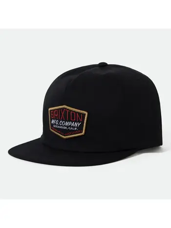 Brixton MEN'S COLESON HP SNAPBACK BLACK/BURGUNDY