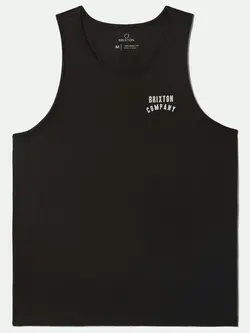 Brixton HOMMES WOODBURN TANK TOP WASHED BLACK/WHITE