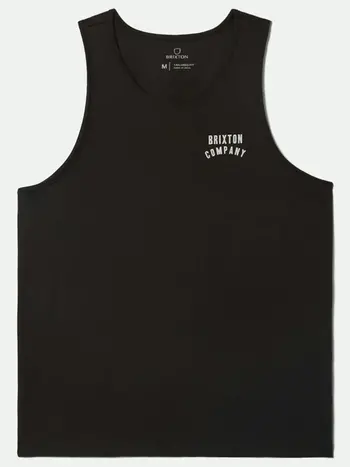 Brixton MEN'S WOODBURN TANK TOP WASHED BLACK/WHITE