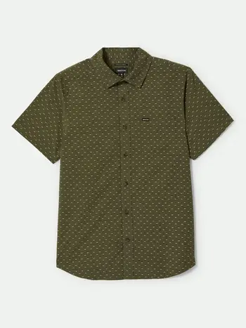Brixton MEN'S CHARTER PRINT S/S SHIRT IVY GREEN/MICRO FLORAL