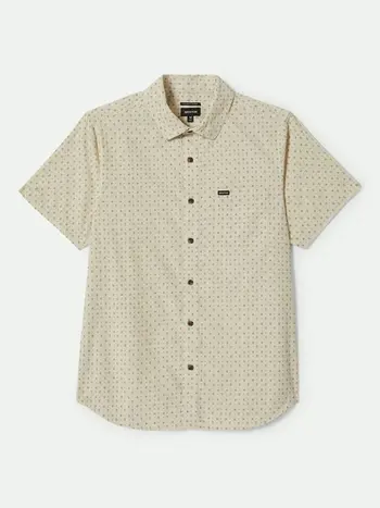 Brixton HOMMES CHARTER PRINT SS SHIRT OFF WHITE/MICRO FLORAL